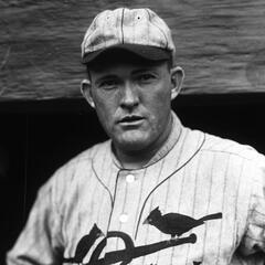 A black and white headshot of Cardinals' second baseman Rogers Horsnby